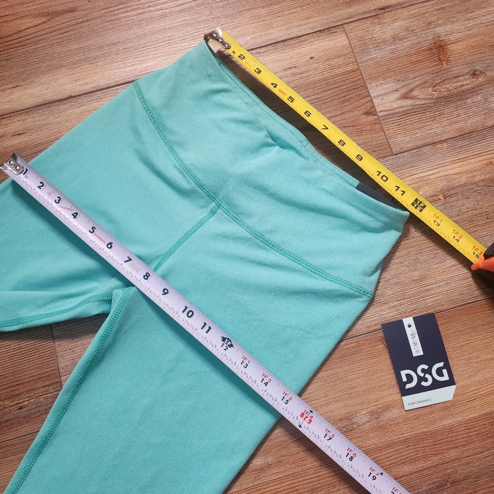 DSG 7/8 High Rise Tight Womens S Aqua Performance Leggings NEW - Picture 4 of 12